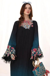 Musferah Saad - Midnight Diva - Midnight Teal - Premium Silk - 1 Piece